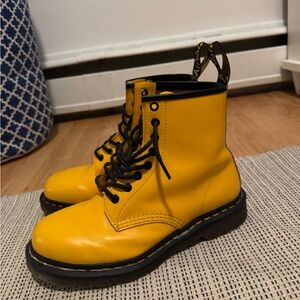 Size 8 Yellow Dr. Martens